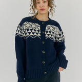 Fair Knit Cardigan - Navy