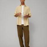 Rose SS Poplin Shirt - Dusty Yellow