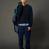 Timber Brushed Polo Knit - Navy