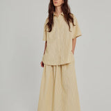 Frida Maxi Skirt - Yellow Stripe