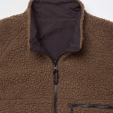 Reversible Sherpa Jacket - Dark Brown/Black