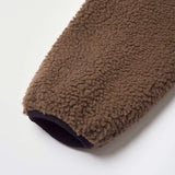 Reversible Sherpa Jacket - Dark Brown/Black