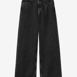 W' Jane Pant - Black Heavy Stone Wash