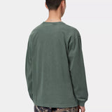 L/S Vista T-Shirt - Dark Scarab Garment Dyed