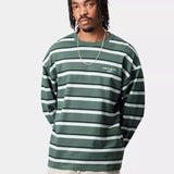 L/S Holm T-shirt - Holm Stripe Silver Pine