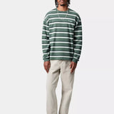 L/S Holm T-shirt - Holm Stripe Silver Pine