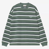L/S Holm T-shirt - Holm Stripe Silver Pine