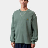 L/S Vista Waffle T-Shirt - Dark Scarab Garment Dyed
