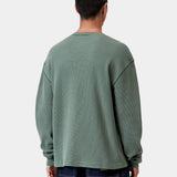 L/S Vista Waffle T-Shirt - Dark Scarab Garment Dyed
