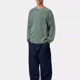 L/S Vista Waffle T-Shirt - Dark Scarab Garment Dyed