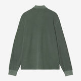 L/S Waffle Rugby Shirt - Dark Scarab Garment Dyed