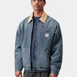 Og Detroit Jacket - Blue / Dusty H Brown Old Used Wash