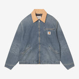 Og Detroit Jacket - Blue / Dusty H Brown Old Used Wash