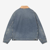 Og Detroit Jacket - Blue / Dusty H Brown Old Used Wash