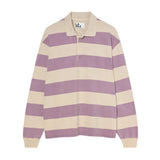 Sequeira Longsleeve Polo - Grape/Beige