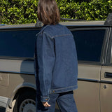 Demi Oversized Denim Jacket - Indigo