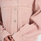 Kenzie LS Denim Jacket - Light Pink Wash