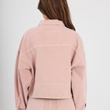 Kenzie LS Denim Jacket - Light Pink Wash