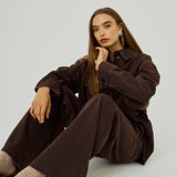 Kenzie wide jeans - Brown Washed