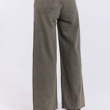 Kenzie Wide Jeans - Dark Green