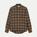 Bastos Baggy Button Down - Browns Checks