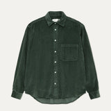 Carvalho Baggy Oversized Shirt - Dark Green Soft Cord