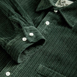 Carvalho Baggy Oversized Shirt - Dark Green Soft Cord