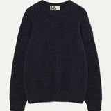 Delgado Crewneck Jumper - Dark Navy/Grey