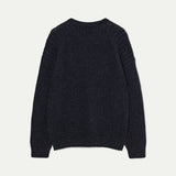 Delgado Crewneck Jumper - Dark Navy/Grey