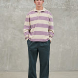 Sequeira Longsleeve Polo - Grape/Beige