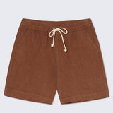 Pestana Shorts - Aztec Brown Linen