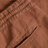 Pestana Shorts - Aztec Brown Linen