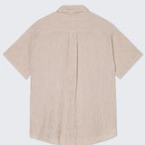 Roque Grandpa Shirt - Aztec Brown Stripes