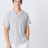 Silveira Panama Shirt - Grey Stripes