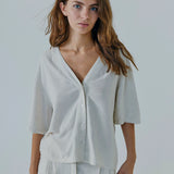 Linne Shirt - Beige