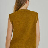 Lucinda Wool Knit Waistcoat - Olive