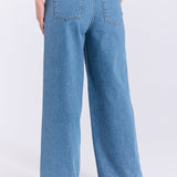 Maja Cutline Jeans - Medium Blue Denim