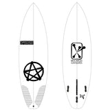 Surfbräda Black Sunshine 5´10 - Clear