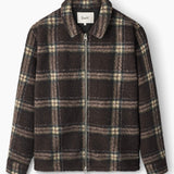 Cabin Zip Fleece - Brown/Check