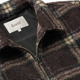 Cabin Zip Fleece - Brown/Check