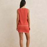 Gigi Knit Vest - Red