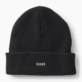 Alpine Rib Beanie - Black/Black