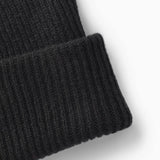 Alpine Rib Beanie - Black/Black