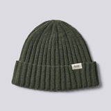Relax Rib Lambswool Beanie - Thyme