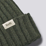 Relax Rib Lambswool Beanie - Thyme