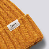 Relax Rib Lambswool Beanie - Warm Yellow