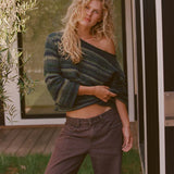 Charlie Low Rise Denim - Chocolate