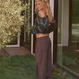 Charlie Low Rise Denim - Chocolate