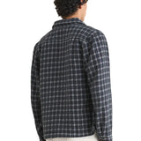 Jacquard Check LS Shirt - Charcoal