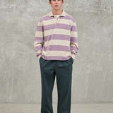Sequeira Longsleeve Polo - Grape/Beige